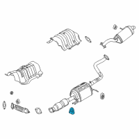 OEM 2019 Kia Soul Hanger-Exhaust Pipe Diagram - 28768B2300