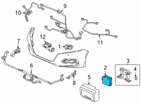 OEM 2022 Honda Accord RADAR, MILLIWAVE Diagram - 36803-TWA-A82