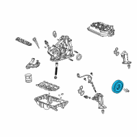 OEM Honda Pulley, Crankshaft Diagram - 13810-R72-A01