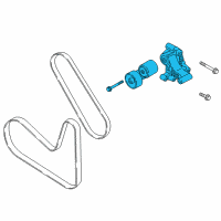 OEM 2021 Kia Stinger Tensioner Assembly Diagram - 252802CTA0