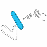 OEM Kia Stinger V Belt Diagram - 252122CTB0