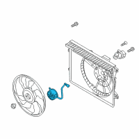 OEM 2017 Kia Sedona Motor-Radiator Cooling Diagram - 253863S280