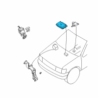 OEM 1999 Nissan Pathfinder Anti Skid Actuator Assembly Diagram - 47850-1W210