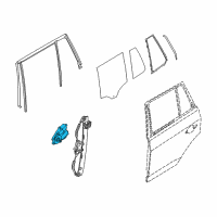 OEM 2007 BMW X3 Power Window Motor Rear Left Diagram - 67-62-6-925-965