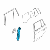 OEM 2009 BMW X3 Rear Right Window Regulator Diagram - 51-35-3-448-252