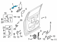 OEM Ford Bronco HANDLE ASY - DOOR - OUTER Diagram - ML3Z-1626605-AA