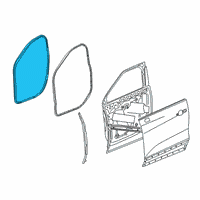 OEM Chevrolet Blazer Weatherstrip On Body Diagram - 84353918