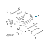 OEM 2010 BMW X6 Ultrasonic Sensor Diagram - 66-20-9-154-966