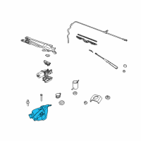 OEM Pontiac Grand Prix Container, Windshield Washer Solvent Diagram - 12365333