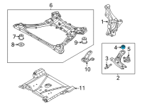 OEM Hyundai Tucson BUSH-FR LWR ARM(G) Diagram - 54584-N9000