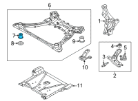 OEM Hyundai Tucson BUSHING-CROSSMEMBER MTG Diagram - 62418-N9100