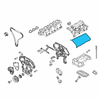 OEM 2009 Nissan 350Z Rocker Cover Gasket Diagram - A3270-JK20A