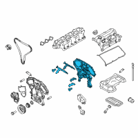 OEM Infiniti Cover Assy-Front Diagram - 13500-JK00C