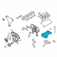 OEM Infiniti G25 Oil Pan Assembly Diagram - 11110-1VW0A