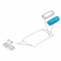 OEM 2017 BMW X4 Interior Reading Light Rear Left Diagram - 63-31-9-202-921