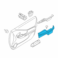 OEM Nissan Altima Front Door Armrest Right Diagram - 80940-JA00C