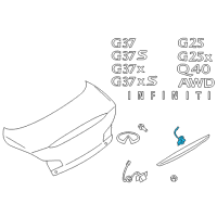 OEM Infiniti G37 Switch Assy-Trunk Opener Diagram - 25380-JK01A