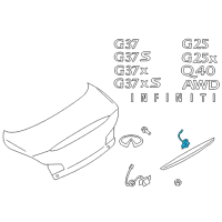 OEM 2009 Infiniti G37 Switch Assy-Trunk Opener Diagram - 25380-JK01A