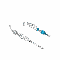 OEM 2021 Nissan Rogue Joint Assy-Inner Diagram - 39711-2U600