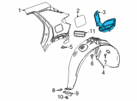 OEM 2021 Chevrolet Trailblazer Fuel Pocket Diagram - 42793536
