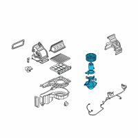 OEM Kia Spectra Motor & Fan Assembly-A/C Diagram - 971132F000