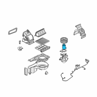 OEM Kia Spectra Motor Assembly-Blower Diagram - 971142F000