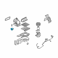 OEM Kia Spectra Inlet Door Actuator Diagram - 971242F000