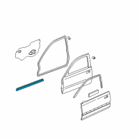 OEM 2005 Honda Civic Seal, FR. Door Sill (Lower) Diagram - 72435-S5P-A01