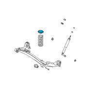 OEM 2000 Toyota Sienna Spring Upper Insulator Diagram - 48257-44010