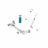 OEM 2000 Toyota Sienna Coil Spring Diagram - 48231-AE014