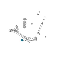 OEM 2000 Toyota Sienna Axle Beam Bushing Diagram - 48725-44010