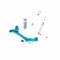 OEM 2000 Toyota Sienna Beam Assy, Rear Axle Diagram - 42110-08010