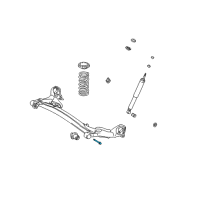 OEM 2000 Toyota Sienna Axle Beam Bolt Diagram - 90080-10139