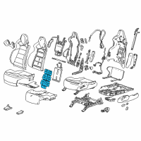 OEM 2016 Chevrolet Corvette Seat Back Heater Diagram - 22995570