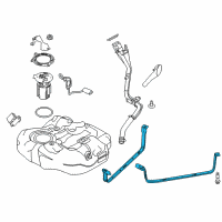 OEM 2018 Ford Focus Tank Strap Diagram - BV6Z-9054-D