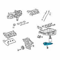 OEM 2022 Cadillac XT6 Lower Oil Pan Diagram - 12647615