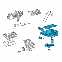 OEM Cadillac XT5 Oil Pan Diagram - 12716560