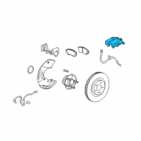 OEM 2011 Chevrolet Camaro Caliper Diagram - 13578804