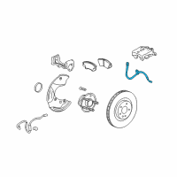 OEM 2015 Chevrolet Camaro Hose Asm-Front Brake Diagram - 92229714