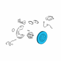 OEM GMC Terrain Rotor Diagram - 23118055