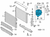 OEM 2020 Toyota GR Supra Expansion Tank Diagram - 16470-WAA01