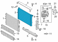 OEM 2020 Toyota GR Supra Radiator Diagram - 16400-WAA01