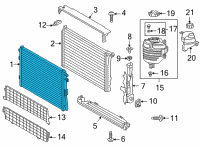 OEM Toyota GR Supra Auxiliary Radiator Diagram - 16400-WAA03