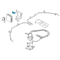 OEM 2012 Nissan Leaf Bracket-Module Diagram - 47895-3NA0D