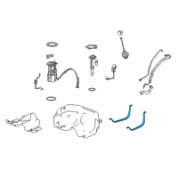 OEM Chevrolet Equinox Tank Strap Diagram - 22871234