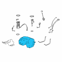 OEM 2016 GMC Terrain Fuel Tank Diagram - 23350611