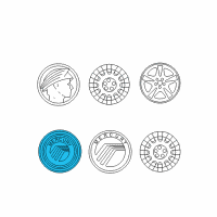 OEM Mercury Center Cap Diagram - 3W3Z-1130-AA