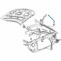 OEM 2000 Ford F-150 Lift Cylinder Diagram - F65Z-16C826-AA