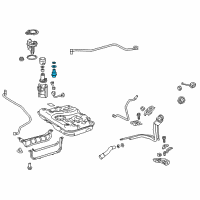 OEM Lexus RC350 Regulator Assy, Fuel Pressure Diagram - 23280-38020