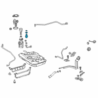 OEM 2017 Lexus RC F Regulator Assy, Fuel Pressure Diagram - 23280-38020